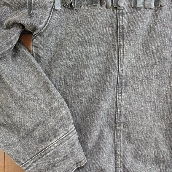 JEFF HAMILTON VINTAGE 1980s FRINGE DENIM JACKET - Picture 6 of 7